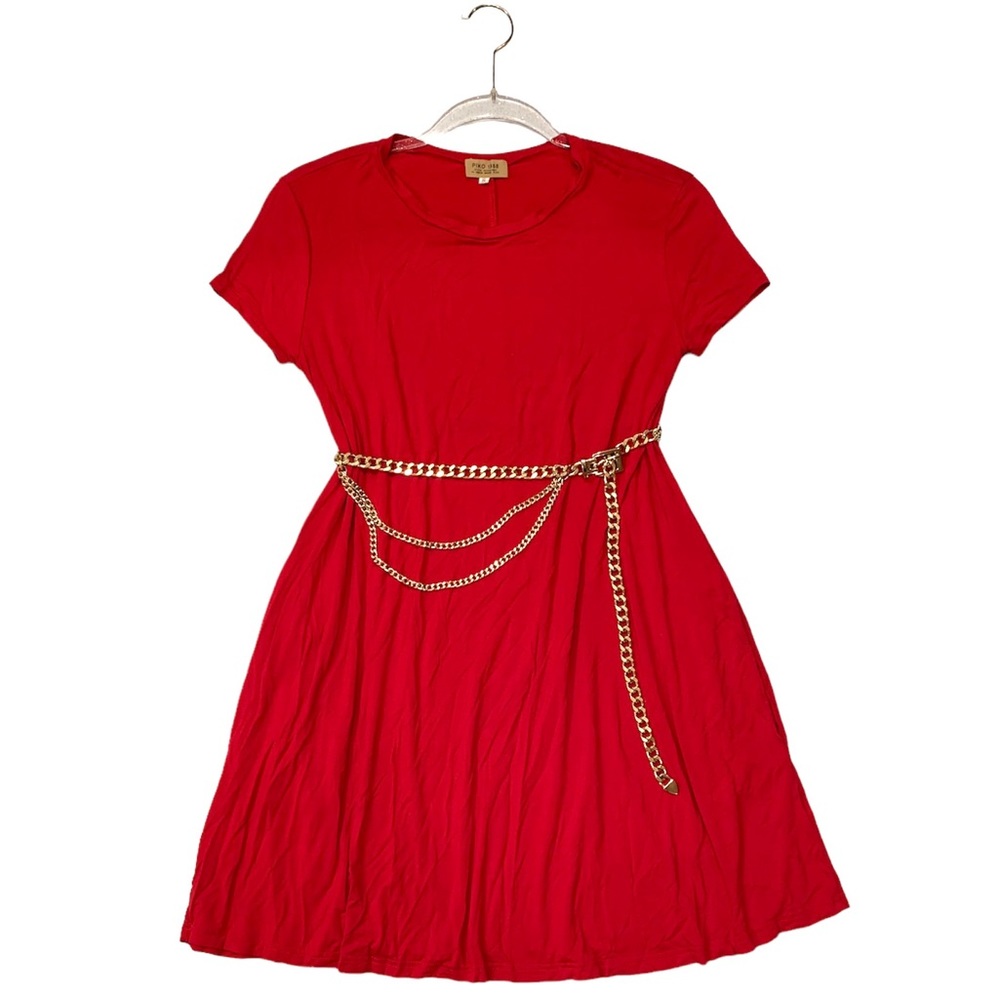 Piko 1988 Red Shirt Dress - Picture 1 of 6